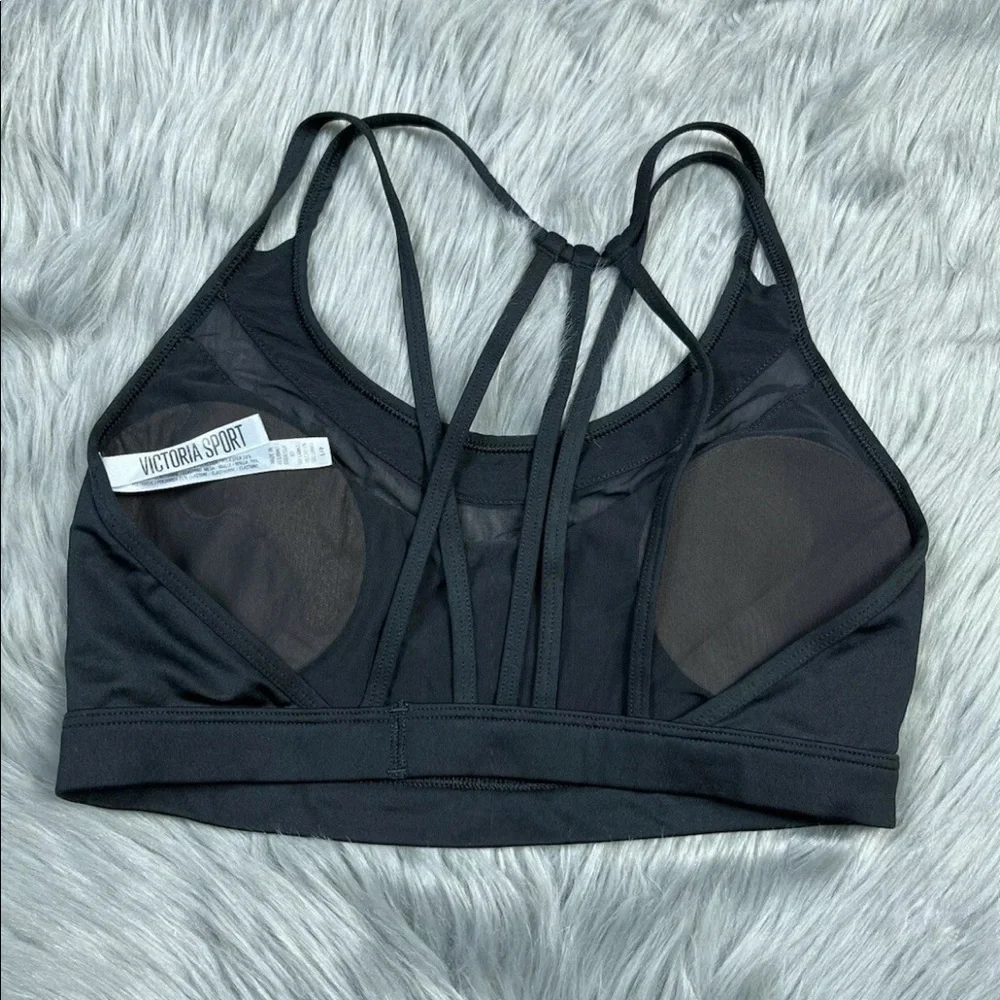 Victorias Secret Sport Black Strappy Sports Bra Size Small